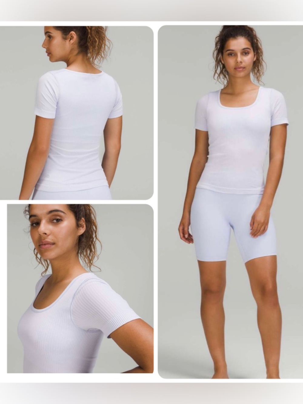 NWOT Lululemon Ebb to Street Short Sleeve Shirt *Pastel Blue (US 10)